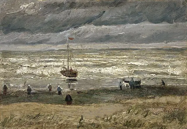 Van Gogh’s “View of the Sea at Scheveningen,” (1882) was one of the two paintings stolen from the Van Gogh Museum in Amsterdam in 2002. (Photo: Van Gogh Museum, Wikimedia)